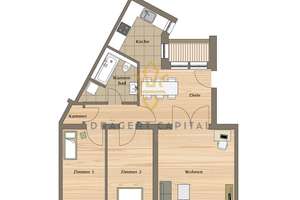 moderne Wohnung aus dem Jahr 2015 mit Balkon, Dielenböden und EBK zur Kapitalanlage – Die vollständige Adresse der Immobilie erhältst du vom Anbieter., 4279 Dölitz-Dösen, Leipzig – Vorschaubild 25