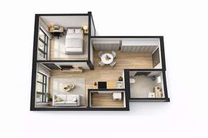 KfW 55 Effizienzhaus: SCHÖNEBERG: ERSTBEZUG im LUXUS Neubau: 2-3-Zimmer-Whg + 2 Bäder und Balkon – Die vollständige Adresse der Immobilie erhältst du vom Anbieter., 10829 Schöneberg, Berlin – Vorschaubild 10