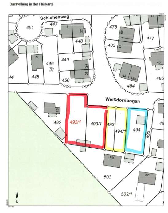Flurkarte Weißdornbogen