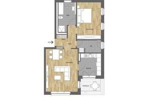 Lichtdurchflutete 2-Zimmer Wohnung mit Balkon – Glasgowring 85, 49090 Atter, Osnabrück – Vorschaubild 5
