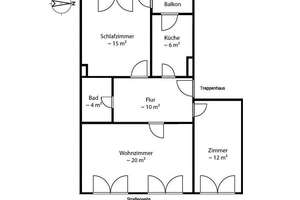 Lichtdurchflutete 3-Zimmer-Wohnung mit West-Balkon – Die vollständige Adresse der Immobilie erhältst du vom Anbieter., 27570 Geestemünde-Nord, Bremerhaven – Vorschaubild 12