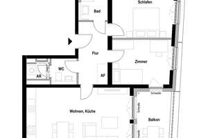 Zuhause mit Balkon – 3 Zimmer mitten im Bremer Viertel – Die vollständige Adresse der Immobilie erhältst du vom Anbieter., 28203 Ostertor, Bremen – Vorschaubild 2