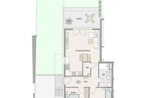 Neubau in KA-Durlach (Aue):  3- Zi.-ETW mit Terrasse, Garten und sep. Eingang – 76227 Durlach, Karlsruhe – Vorschaubild 5