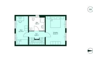 Reihenendhaus mit südlicher Dachterrasse und Garage – Tourcoingstraße 12b, 46240 Eigen, Bottrop – Vorschaubild 10