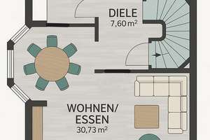 Großzügige Doppelhaushälfte mit Gartenidylle in Alterlangen zu vermieten – Die vollständige Adresse der Immobilie erhältst du vom Anbieter., 91056 Alterlangen, Erlangen – Vorschaubild 7