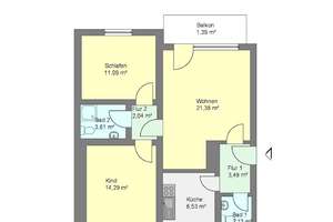 schöne 3-Zimmer Wohnung in Dortmund Schüren – Krählweg 2, 44269 Schüren, Dortmund – Vorschaubild 4
