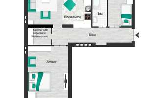 Am Spreebogen, freie  2 Zi. Altbauwohnung mit Möglichkeit für 3. Zimmer – 10587 Charlottenburg, Berlin – Vorschaubild 52