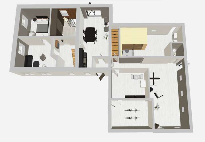 Grundriss EG mit potenzieller 