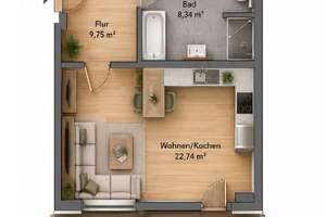 2-Raum-ETW mit Terrasse und eigenem Garten in der beliebten Südvorstadt – 4275 Südvorstadt, Leipzig – Vorschaubild 22
