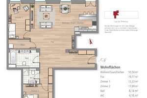 Denkmal Loft  mit Einbauküche, 3,5 Zimmer, Balkon, 2 Bäder, Aufzug, Tiefgarage,Keller – Dottistraße 15, 10367 Lichtenberg (Ortsteil), Berlin – Vorschaubild 40