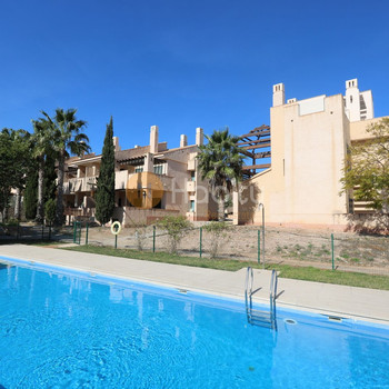 Erdgeschosswohnung mit privatem Pool im Hacienda del Álamo Golf Resort