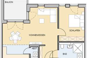 Keine Anrufe - nur schriftliche Anfragen - 2 Zimmer - Balkon -  Tiefgarage - HW 9 Whg. 10 – Hillenwiese 9, 38124 Stöckheim-Leiferde, Braunschweig – Vorschaubild 2
