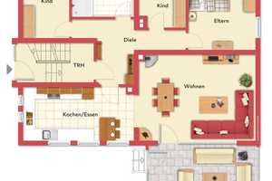 Dreifamilienhaus! Großer Garten und Wintergarten, Balkon, Loggia, Stellplätze, am Ortsrand in Rhade – Recklinghausen (Kreis) – Vorschaubild 22