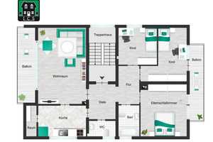 ***Gartenstadt HAAN-Unterhaan, gepflegtes 3 Part. MFH - solvent vermietet - Garten- 6 Garagen!*** – Mettmann (Kreis) – Vorschaubild 42