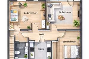 Plittersdorf. 3-Zi.-Wohnung mit Balkon- provisionsfrei ab 01.01.2026