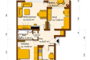 Provisionsfrei - helle 3-Zimmer Wohnung – Die vollständige Adresse der Immobilie erhältst du vom Anbieter., 30519 Döhren, Hannover – Vorschaubild 9