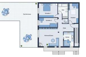 Wohnen wie im Penthouse: 3 Zimmer, Kamin und ca. 100 m² Dachterrasse in Mönchengladbach – Ernst-Brasse-Straße 26A, 41065 Hardterbroich-Pesch, Mönchengladbach – Vorschaubild 3
