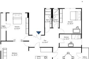 Klassischer Altbau in bester Lage – Die vollständige Adresse der Immobilie erhältst du vom Anbieter., 22607 Groß Flottbek, Hamburg – Vorschaubild 23