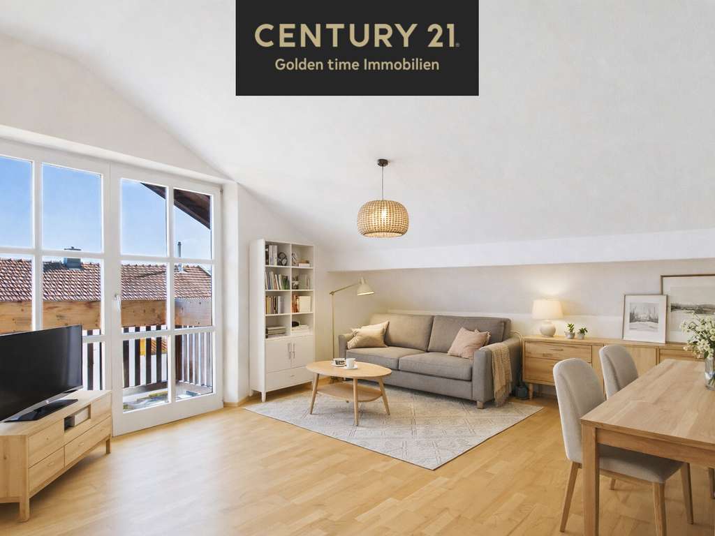 Immobilie in Altenmarkt an der Alz - Helle 3-Zimmer-Dachgeschosswohnung mit Balkon - Bild 0