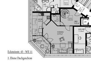 Maisonette 3-Raumwohnung mit Dachloggia und hochwertiger Gesamtausstattung im Leipziger Süden! – Ecksteinstr. 45, 4277 Connewitz, Leipzig – Vorschaubild 12