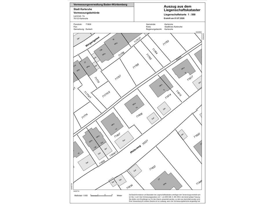 Lageplan Pfeilerweg 10