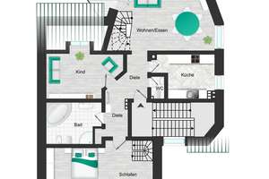 Penthouse in bester Lage von Essen-Heisingen – Die vollständige Adresse der Immobilie erhältst du vom Anbieter., 45259 Heisingen, Essen – Vorschaubild 23