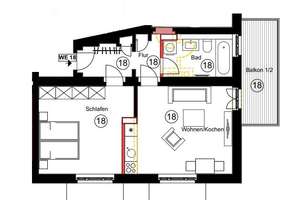 sanierte 2 Raumwohnung zum Erstbezug in der Südvorstadt – Kantstraße 55, 4275 Südvorstadt, Leipzig – Vorschaubild 9