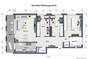 24 Eigentumswohnungen (gesamtes Gebäude) in zentrumsnaher Lage von Marl – Recklinghausen (Kreis) – Vorschaubild 13