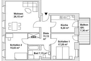 Wohnung mit Balkon – neues Bad mit Wanne und Dusche – neue Böden – Richardstraße 10, 9113 Schloßchemnitz, Chemnitz – Vorschaubild 29