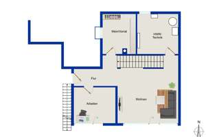Architektonische DHH in exklusiver Hanglage – modernes Wohnerlebnis in Simmelsdorf – Die vollständige Adresse der Immobilie erhältst du vom Anbieter., 91245 Simmelsdorf – Vorschaubild 19