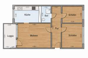 Hochwertige 3-Zi.-Wohnung mit exklusiver Einbauküche, PKW-Stellplatz und Südwestbalkon – Südring 71D, 18059 Südstadt, Rostock – Vorschaubild 19