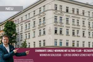 *Bezugsfrei*
Charmantes Single-Juwel mit Altbau-Flair 
in Top-Lage von Leipzig-Schleußig – Schnorrstraße 26a WE21, 4229 Schleußig, Leipzig – Vorschaubild 1