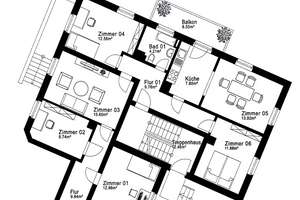 Helle 114 m² Wohnung mit 5 Zimmern, offener Wohnküche & 2 Bädern in Leipzig