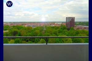 Genießen Sie das Wohnen mit Fernblick! Renovierte 3 Zimmer im 16. OG mit 2 Balkone + Aufzug – Kurt-Schumacher-Straße 12, 38102 Viewegsgarten-Bebelhof, Braunschweig – Vorschaubild 1