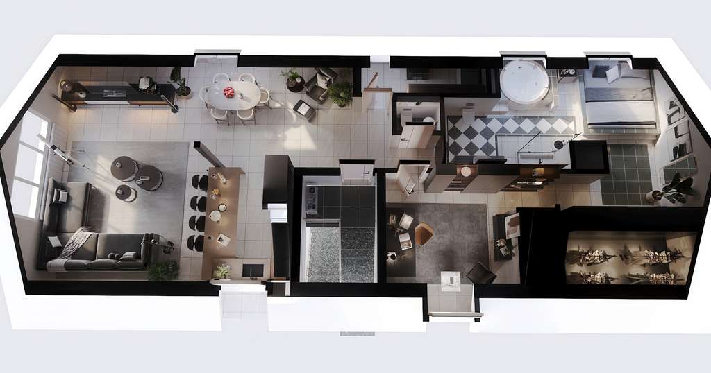 Wohnen mit Stil unter dem Dach – Exklusive 3-Zimmer-Wohnung mit Whirlpool & Weitblick