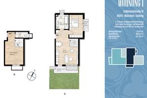 NEUBAU: Kleine Gartenwohnung mit Südterrasse und einem Hobbyraum im UG – Seldeneckstraße 10, 81243 Aubing-Süd, München – Vorschaubild 12