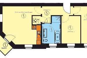 Sanierte 3-Zimmerwohnung mit Fußbodenheizung, Parkett, Balkon und Aufzug! – Uhlandstraße 18, 9130 Sonnenberg, Chemnitz – Vorschaubild 6