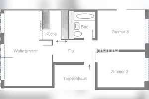 Tauschwohnung: Landeseigene 3 Zimmer Wohnung gegen 2 Zimmer Wohnung