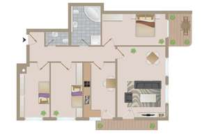 Zentrale 4-Zimmer-Wohnung in S-Zuffenhausen