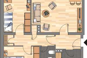 Gemütliche 3-Zimmer-Etagenwohnung in Leer – 63,25 m² auf der 1. Etage links – Tjackleger Fährweg 15, 26789 Leer (Ostfriesland) – Vorschaubild 15