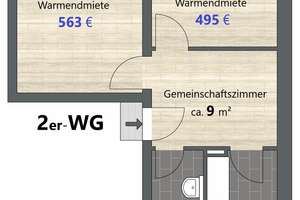 Zimmer in Wohngemeinschaft # nur für Studenten # for students only – Nedlitzer Straße 77, 14469 Bornstedt, Potsdam – Vorschaubild 8