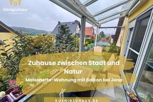 Zwei Ebenen zum Wohlfühlen – gepflegte Maisonettewohnung mit Balkon in der Nähe von Jena.