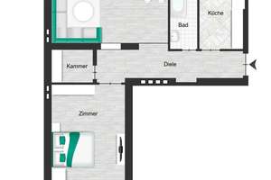 Am Spreebogen, freie  2 Zi. Altbauwohnung mit Möglichkeit für 3. Zimmer – 10587 Charlottenburg, Berlin – Vorschaubild 53
