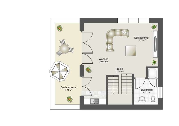 Grundriss DG - Option 1