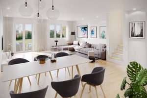 Neubau von 3 energieeffizienten Reihenhäusern in Massivbauweise, KfW40 – Die vollständige Adresse der Immobilie erhältst du vom Anbieter., 85399 Hallbergmoos – Vorschaubild 2