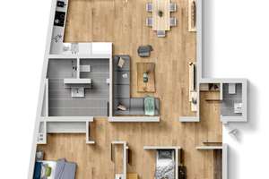 Schöne 4-Zimmer-Wohnung mit Gartenblick & Tiefgaragenstellplatz in Karlsruhe-Weststadt/Mühlburg – Die vollständige Adresse der Immobilie erhältst du vom Anbieter., 76185 Mühlburg, Karlsruhe – Vorschaubild 8
