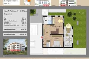 Letzter Bauabschnitt! 2-Zimmer-Wohnung mit Terrasse, Garten und TG-Platz / Neubau - Erstbezug – Kornblumenstr. 11, 38108 Wabe-Schunter-Beberbach, Braunschweig – Vorschaubild 3
