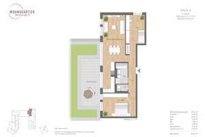 MODERNE 3 - ZIMMER- DACHTERRASSENWOHNUNG IN AUGSBURG / PFERSEE – Die vollständige Adresse der Immobilie erhältst du vom Anbieter., 86157 Pfersee-Nord, Augsburg – Vorschaubild 2