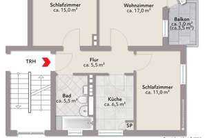 Bremen-Walle: Attraktive 3-Zimmer-Etagenwohnung mit Balkon – Die vollständige Adresse der Immobilie erhältst du vom Anbieter., 28217 Steffensweg, Bremen – Vorschaubild 14