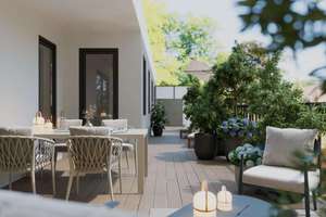 Penthouse-Feeling auf höchstem Niveau: 50 m² Süd-Dachterrasse mit Blick ins Grüne – Frahmredder 58, 22393 Sasel, Hamburg – Vorschaubild 9